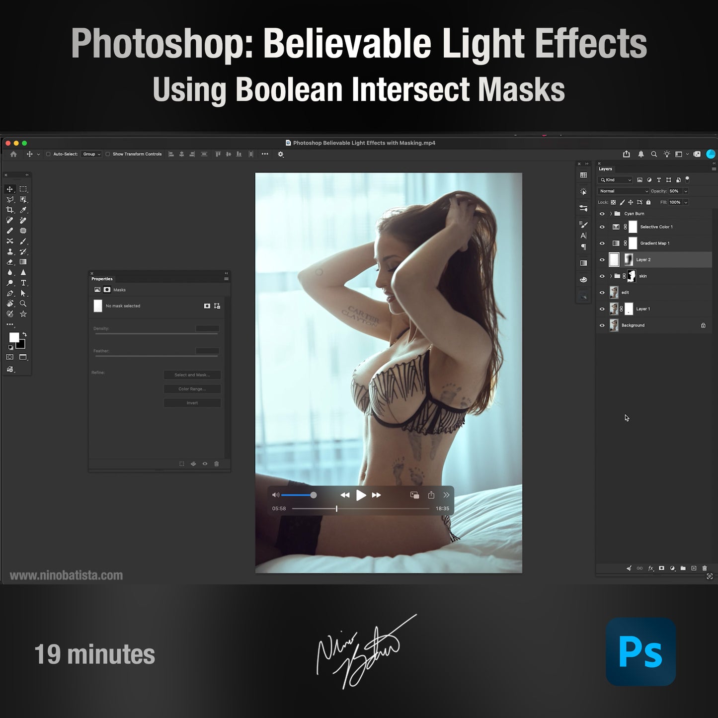 Photoshop: Believable Light Effects w/ Boolean Intersect Masking