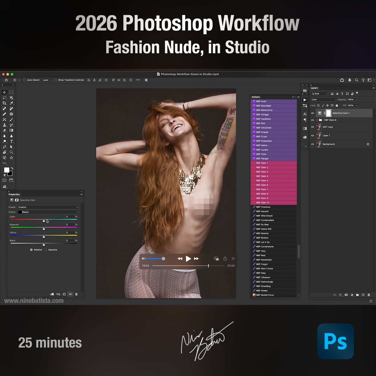 2026 Retouching Tutorial Collection Bundle by Nino Batista