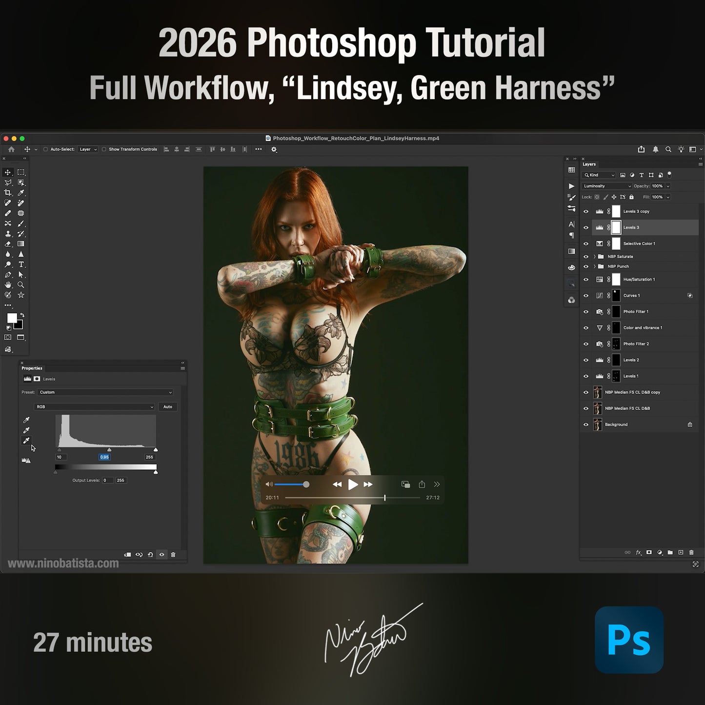 2026 Retouching Tutorial Collection Bundle by Nino Batista