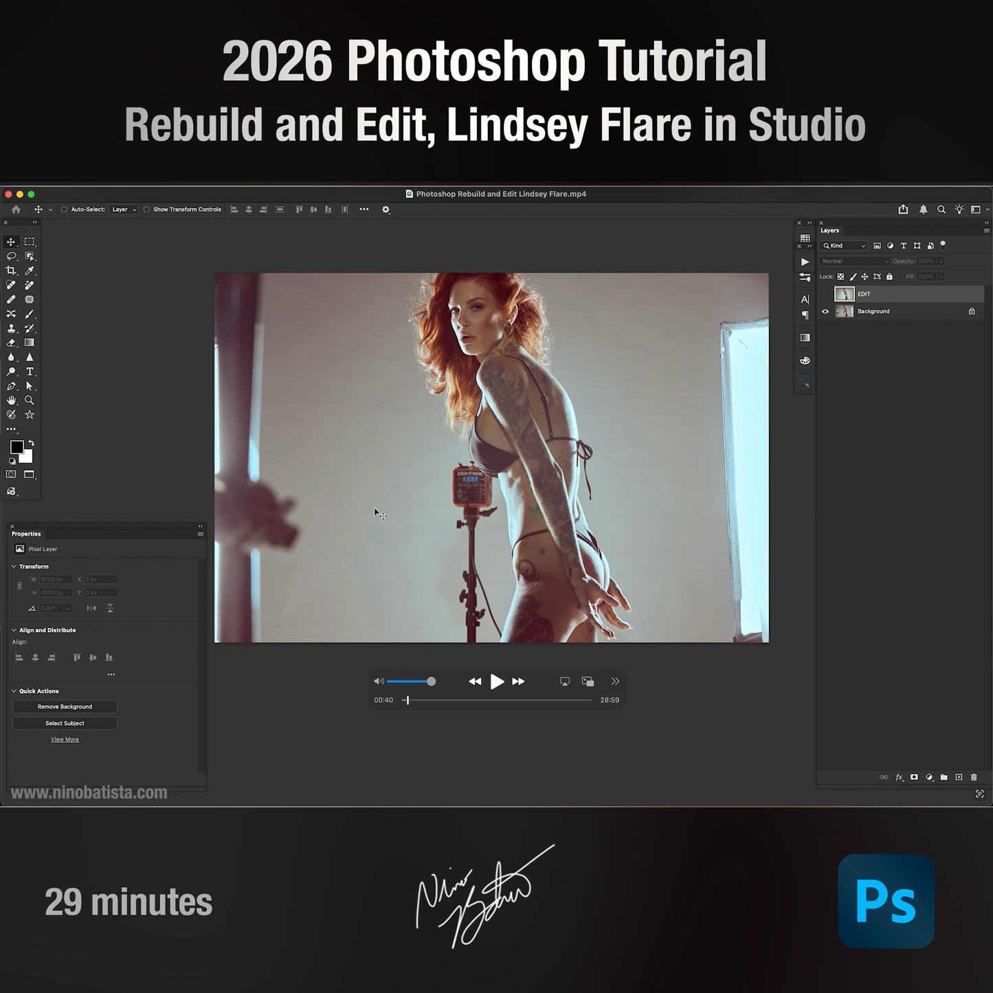2026 Photoshop: Rebuild & Edit, Lindsey Flare in Studio