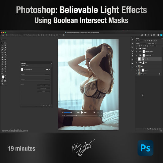 Photoshop: Believable Light Effects w/ Boolean Intersect Masking