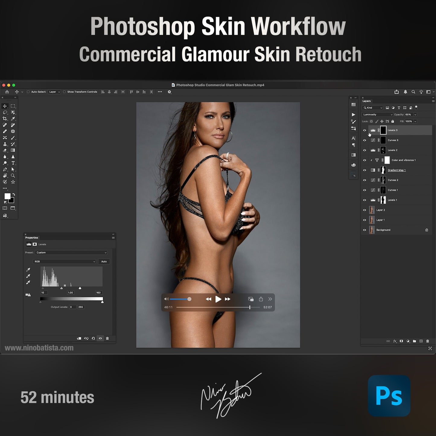 Photoshop Mastering: Commercial Glam Skin Retouch