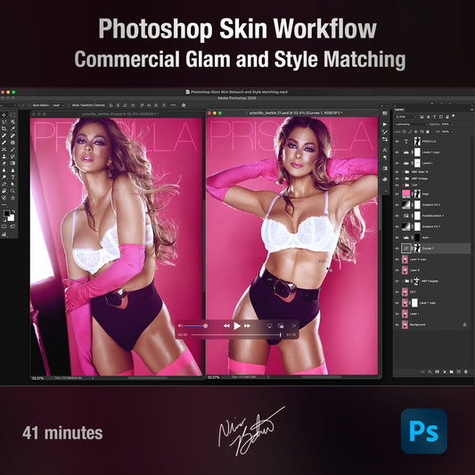 Photoshop Mastering: Commercial Glam Skin & Style Matching