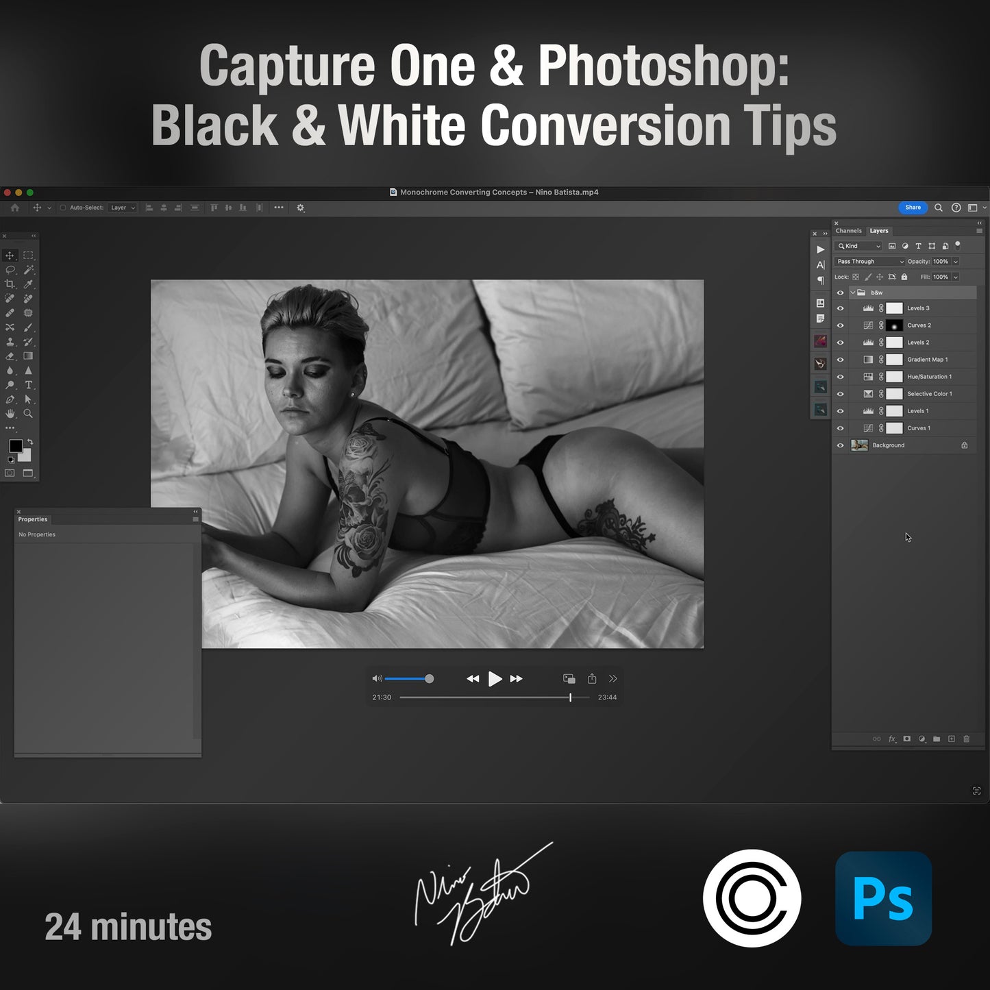 Capture One & Photoshop: Black and White Conversion Tutorial