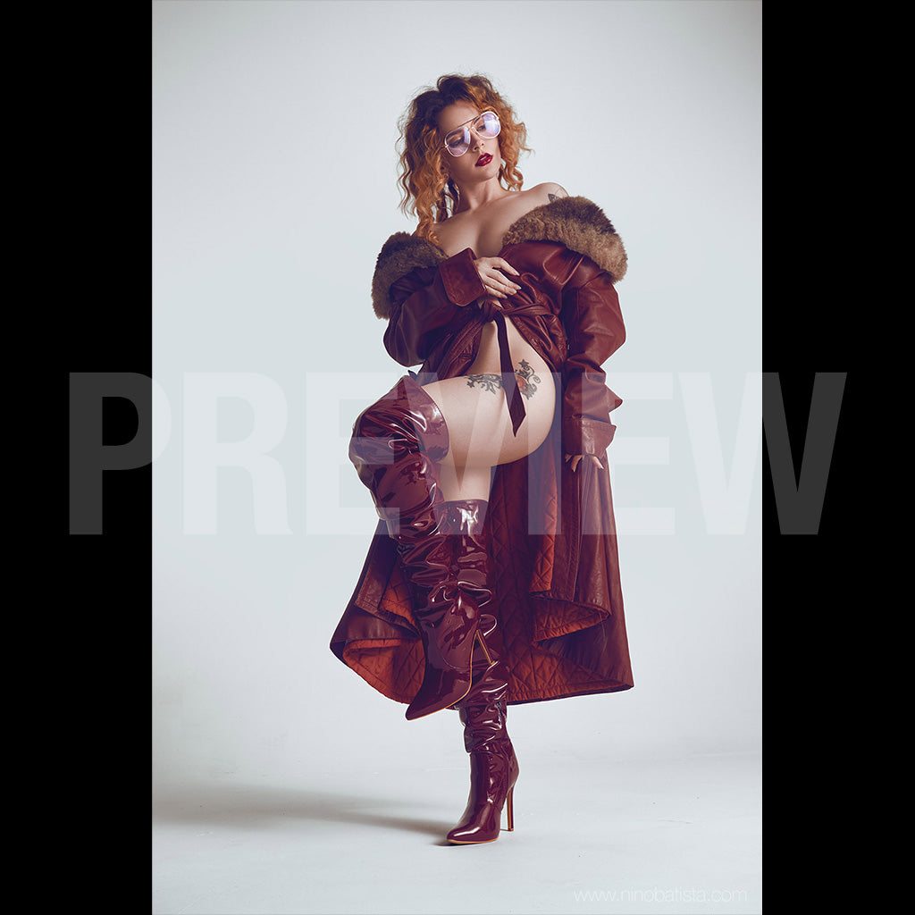 Briana Noir: Vintage Coat by Nino Batista