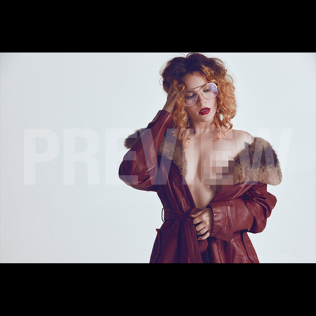 Briana Noir: Vintage Coat by Nino Batista