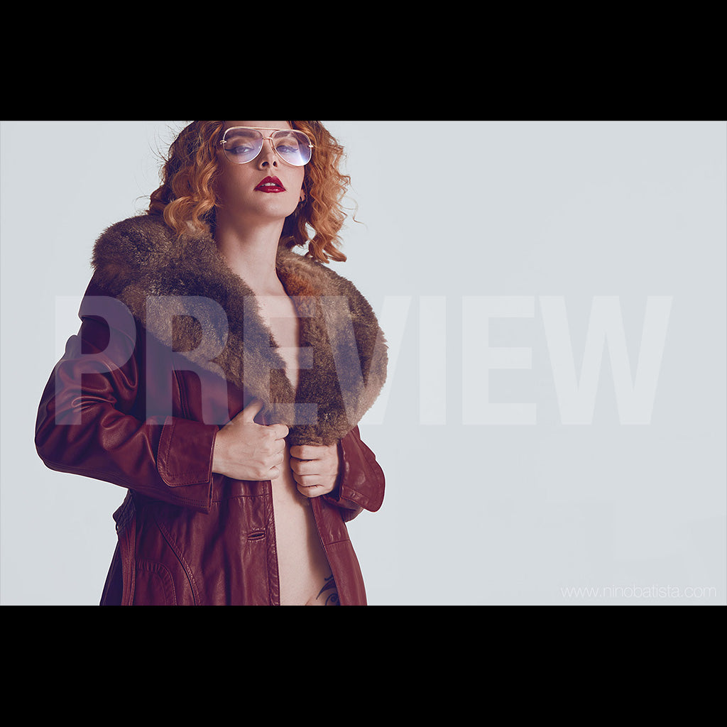 Briana Noir: Vintage Coat by Nino Batista