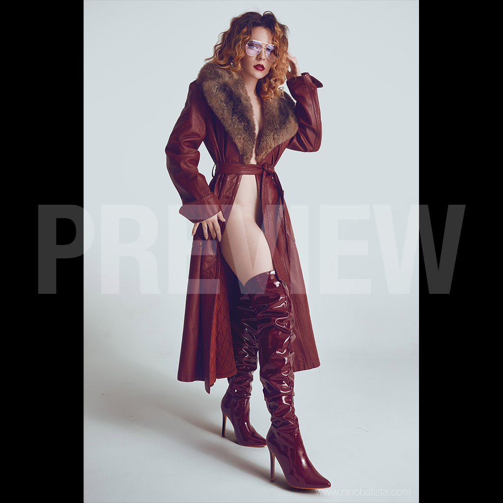Briana Noir: Vintage Coat by Nino Batista